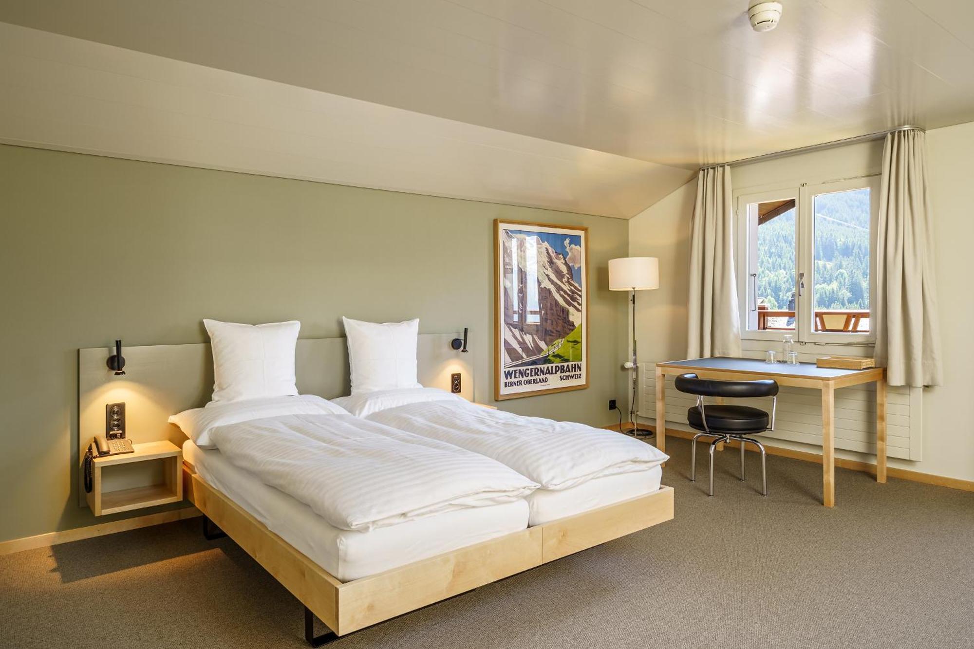 Hotel Alpenruhe - Vintage Design Hotel Wengen Room photo
