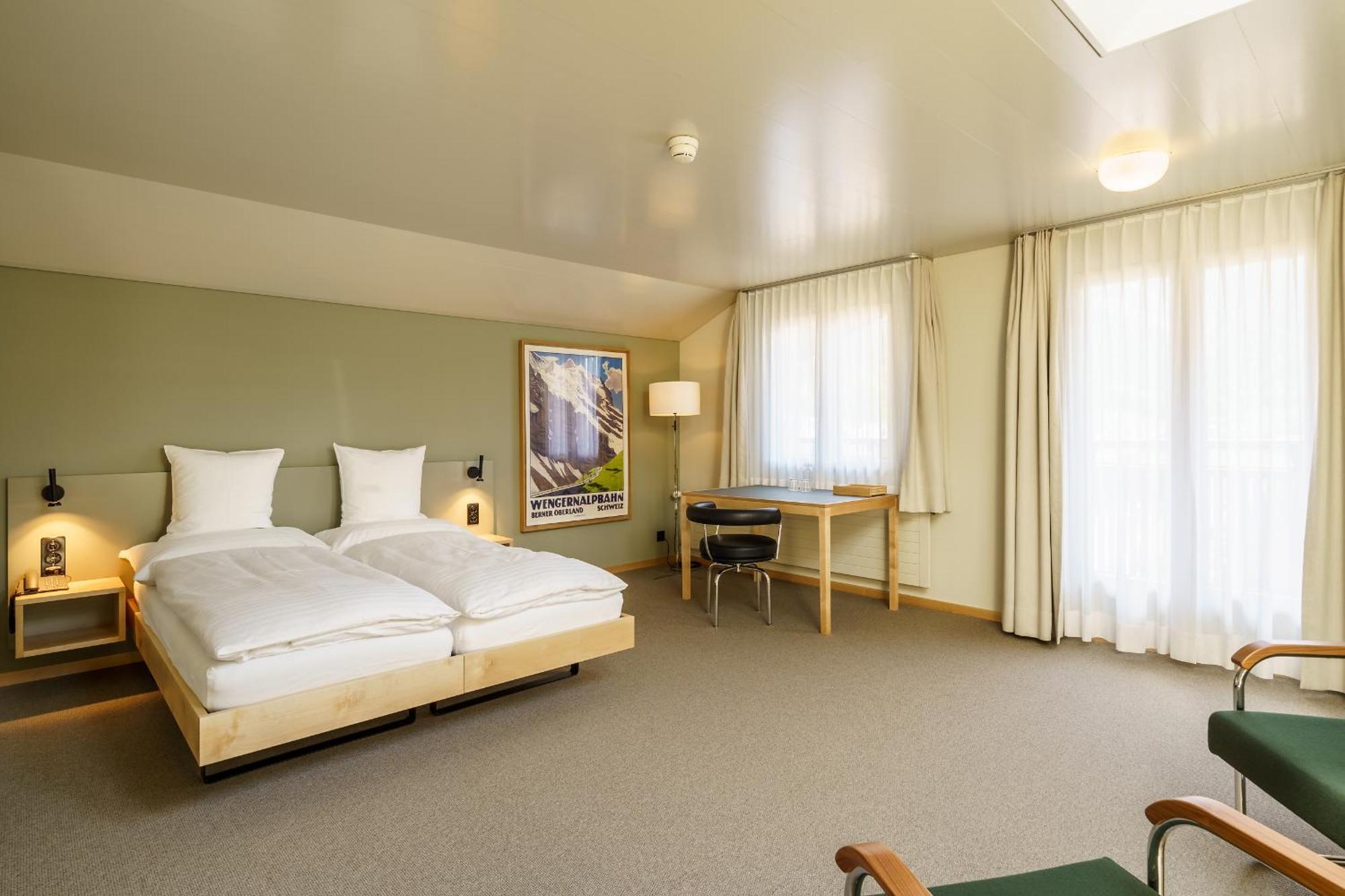 Hotel Alpenruhe - Vintage Design Hotel Wengen Room photo